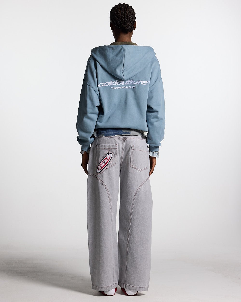 ESSENTIAL ZIP HOODIE WINDWARD BLUE