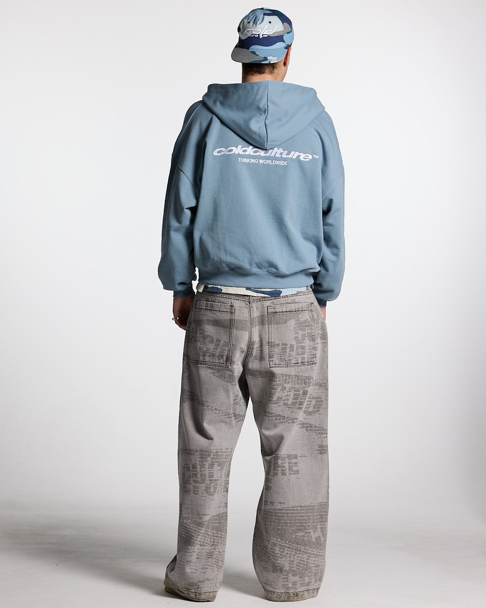 ESSENTIAL ZIP HOODIE WINDWARD BLUE