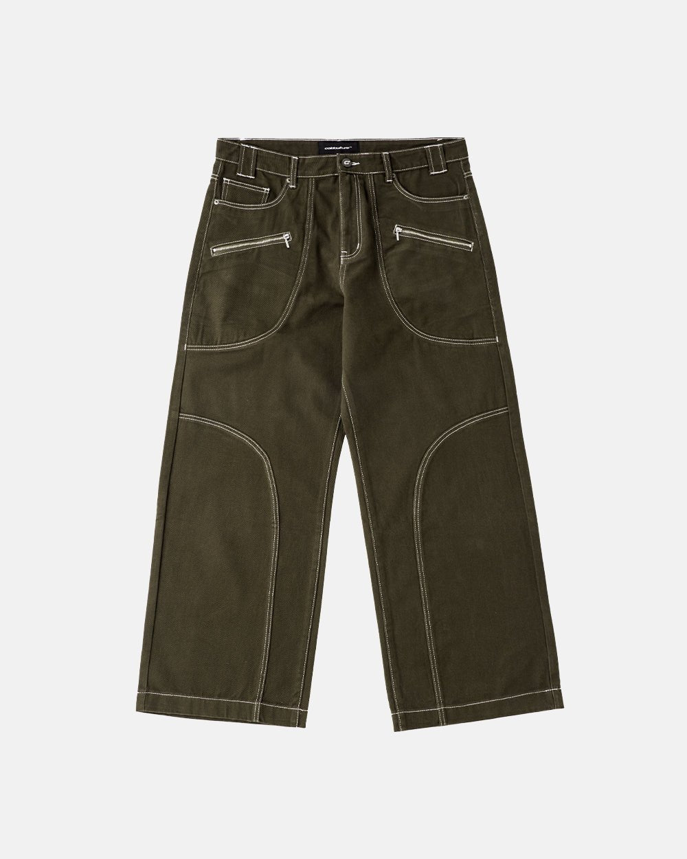 ZIP PANTS WOODPECKER GREEN