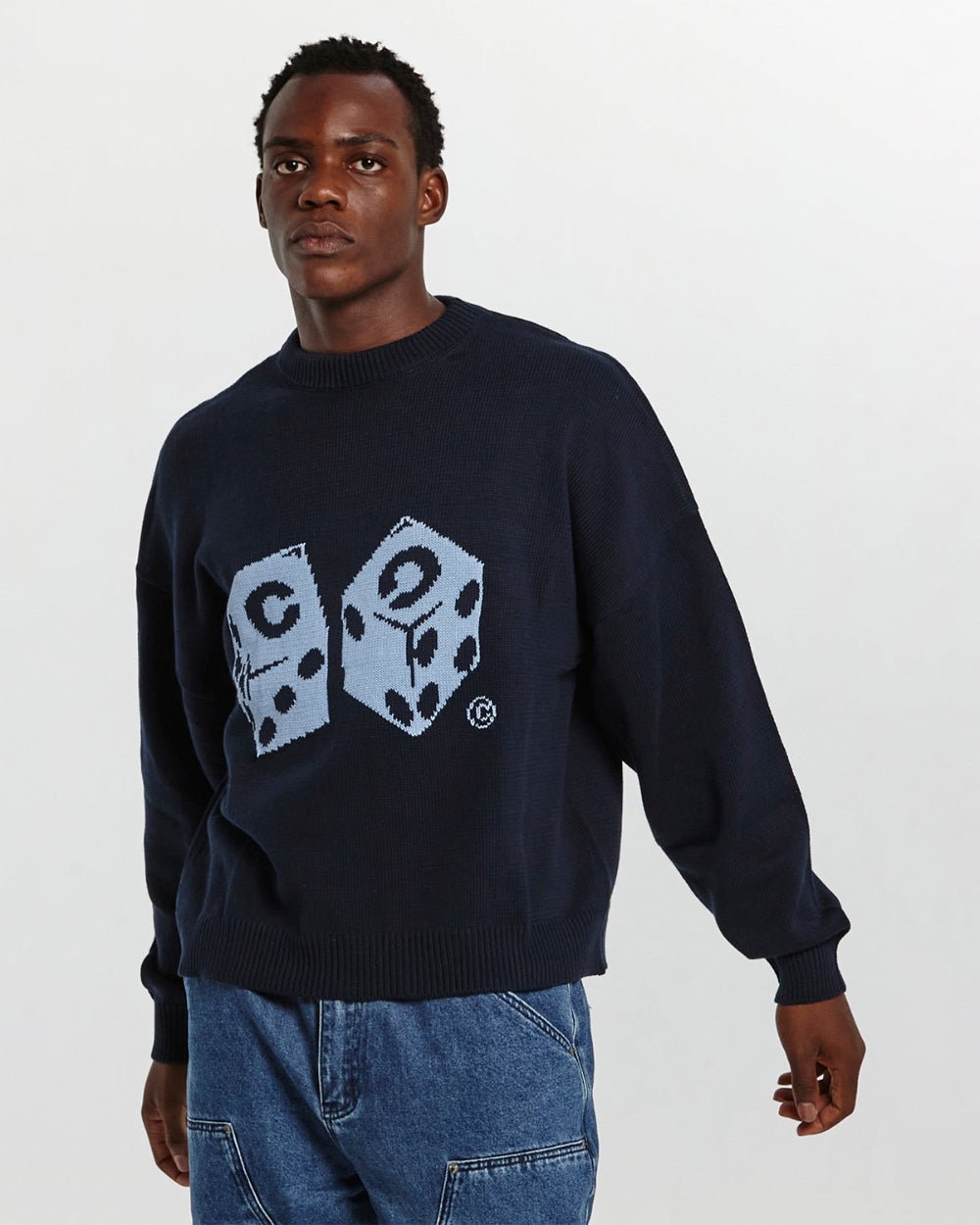 DICE KNIT NIGHT BLUE