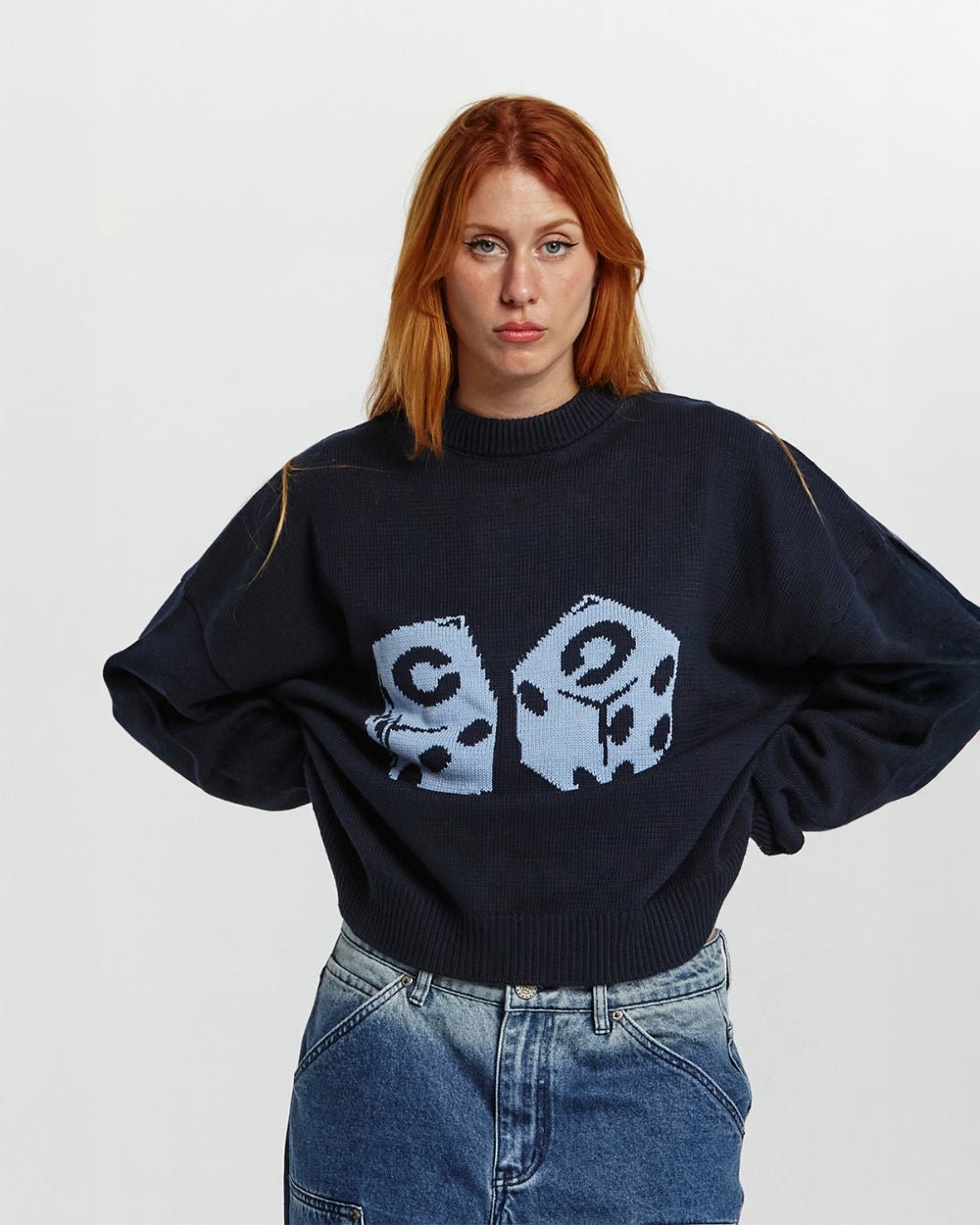 DICE KNIT NIGHT BLUE