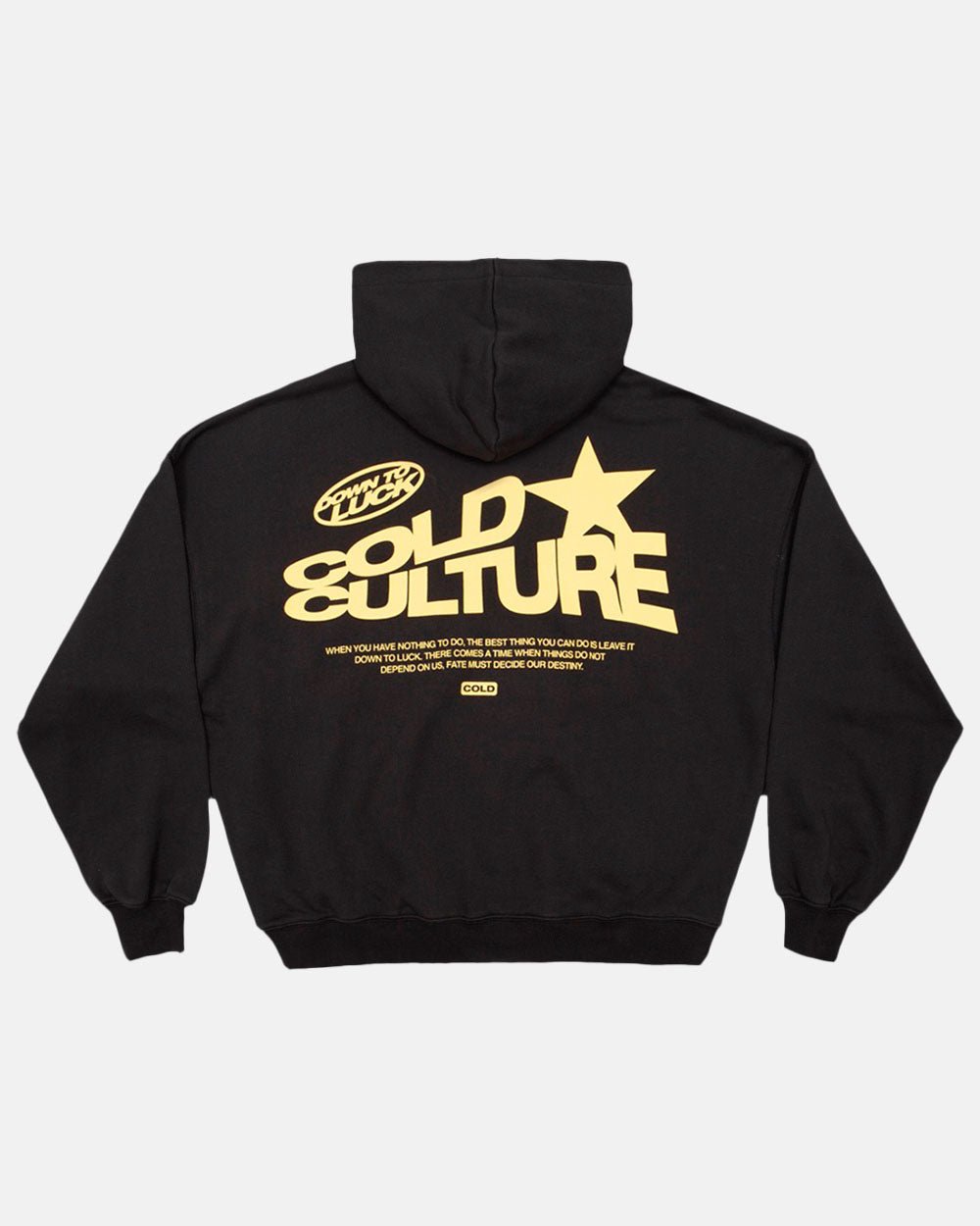 DOWN TO LUCK HOODIE BLACK