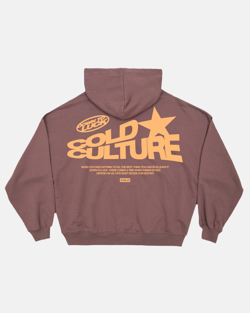 DOWN TO LUCK HOODIE DARK BRONZE