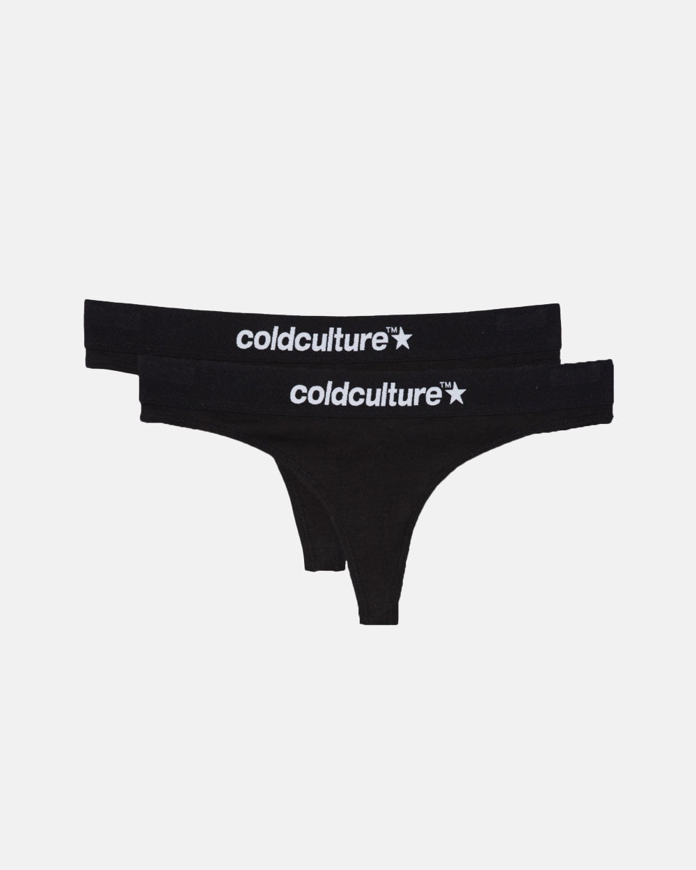 ITALIC THONG BLACK (2 PACK)