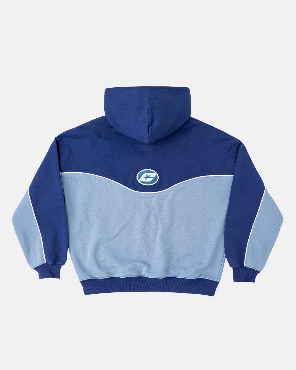 NO RISK ZIP HOODIE BLUE SCALE