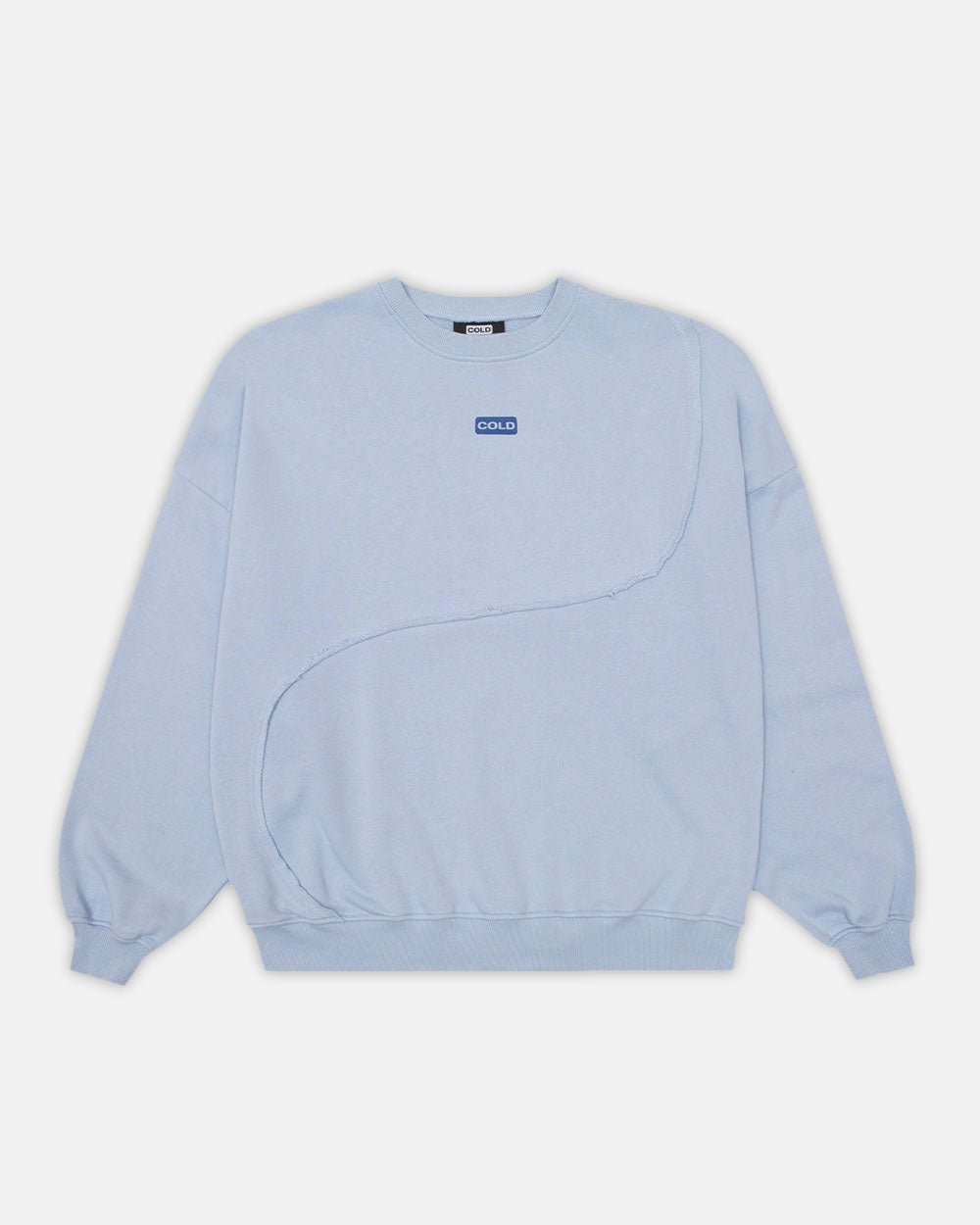Y-Y PATCHWORK CREWNECK LAVENDER BLUE