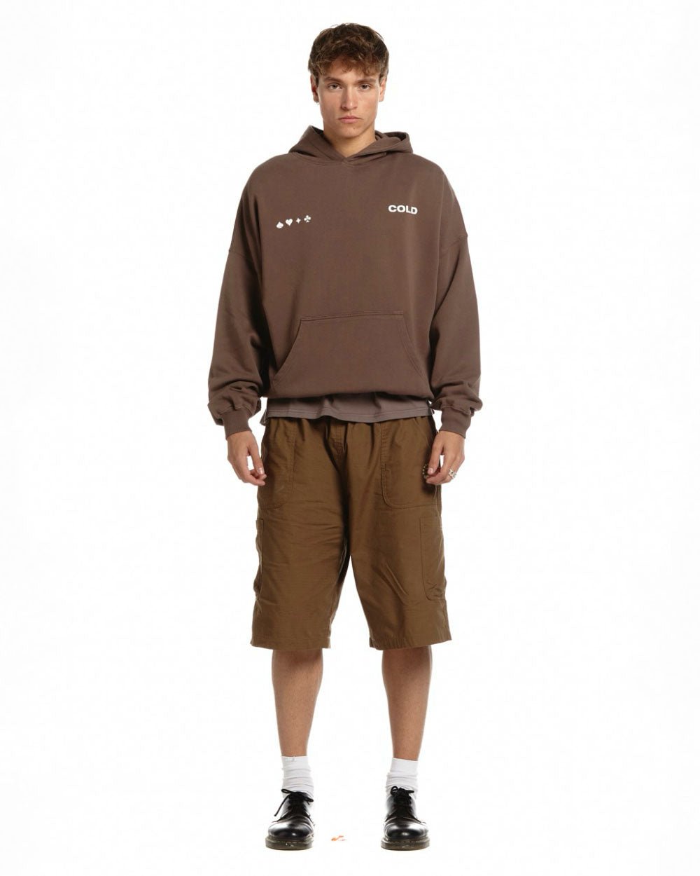 LUCKY TOUCH HOODIE CAFE NOIR