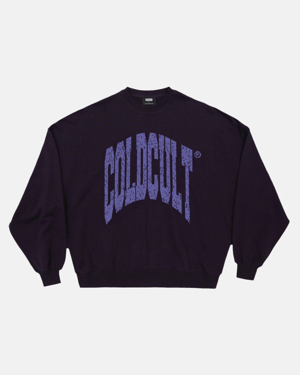 DISORTED CREWNECK ULTRAMARINE PURPLE