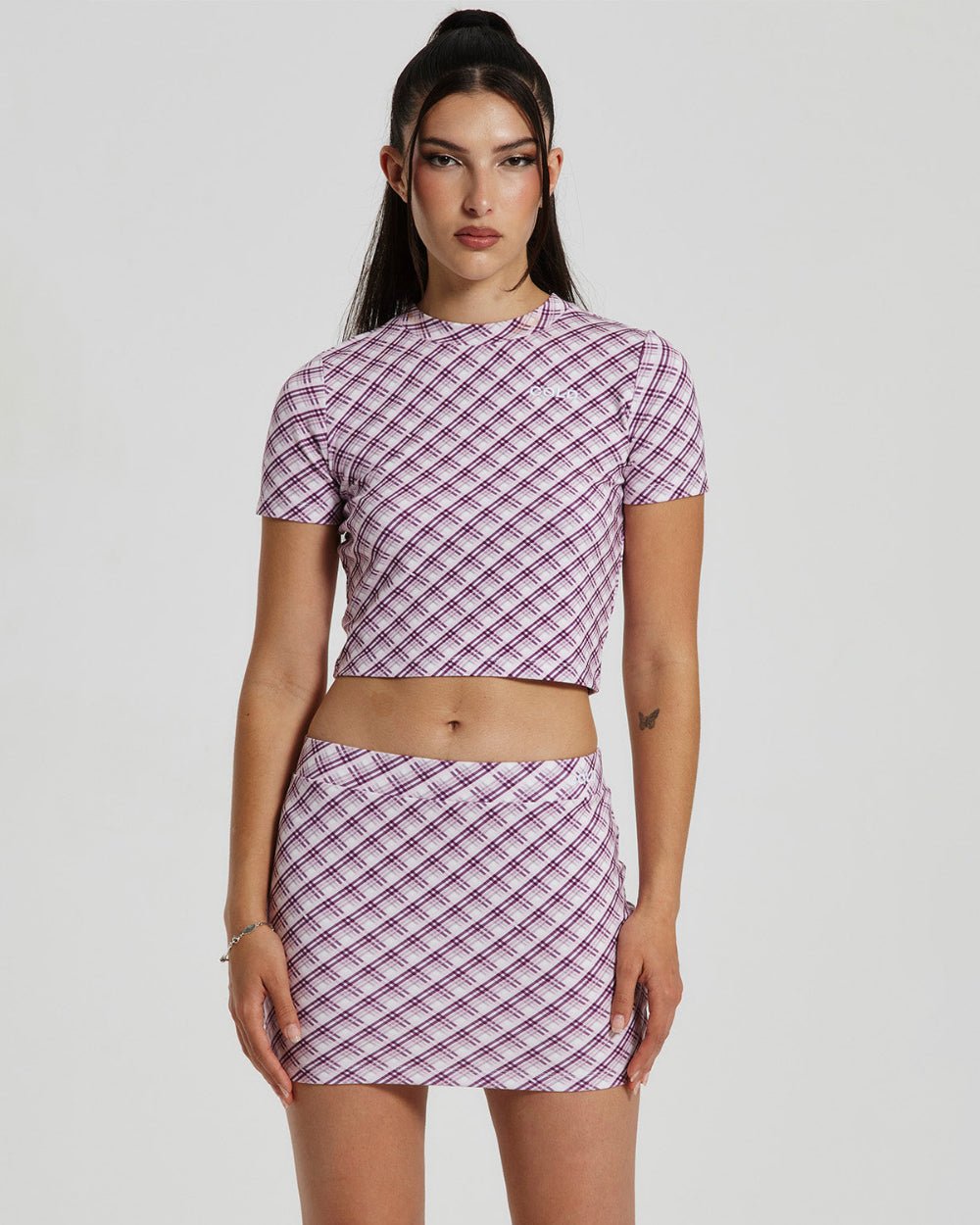 RHOMBUS SKIRT PINK