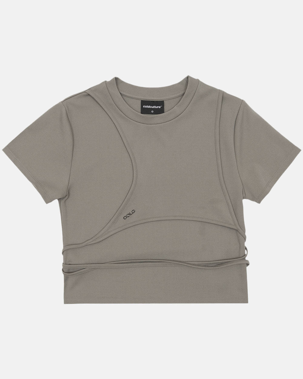 DECONSTRUCTED TEE QUARTZ GREY
