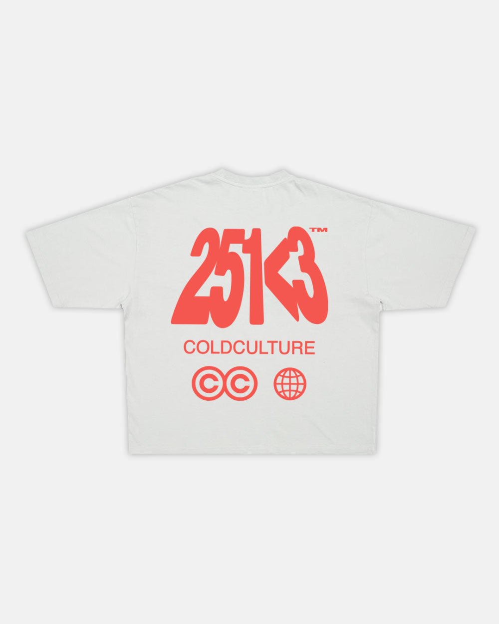 NUMBER PERSPECTIVE TEE ULTRA LIGHT GREY