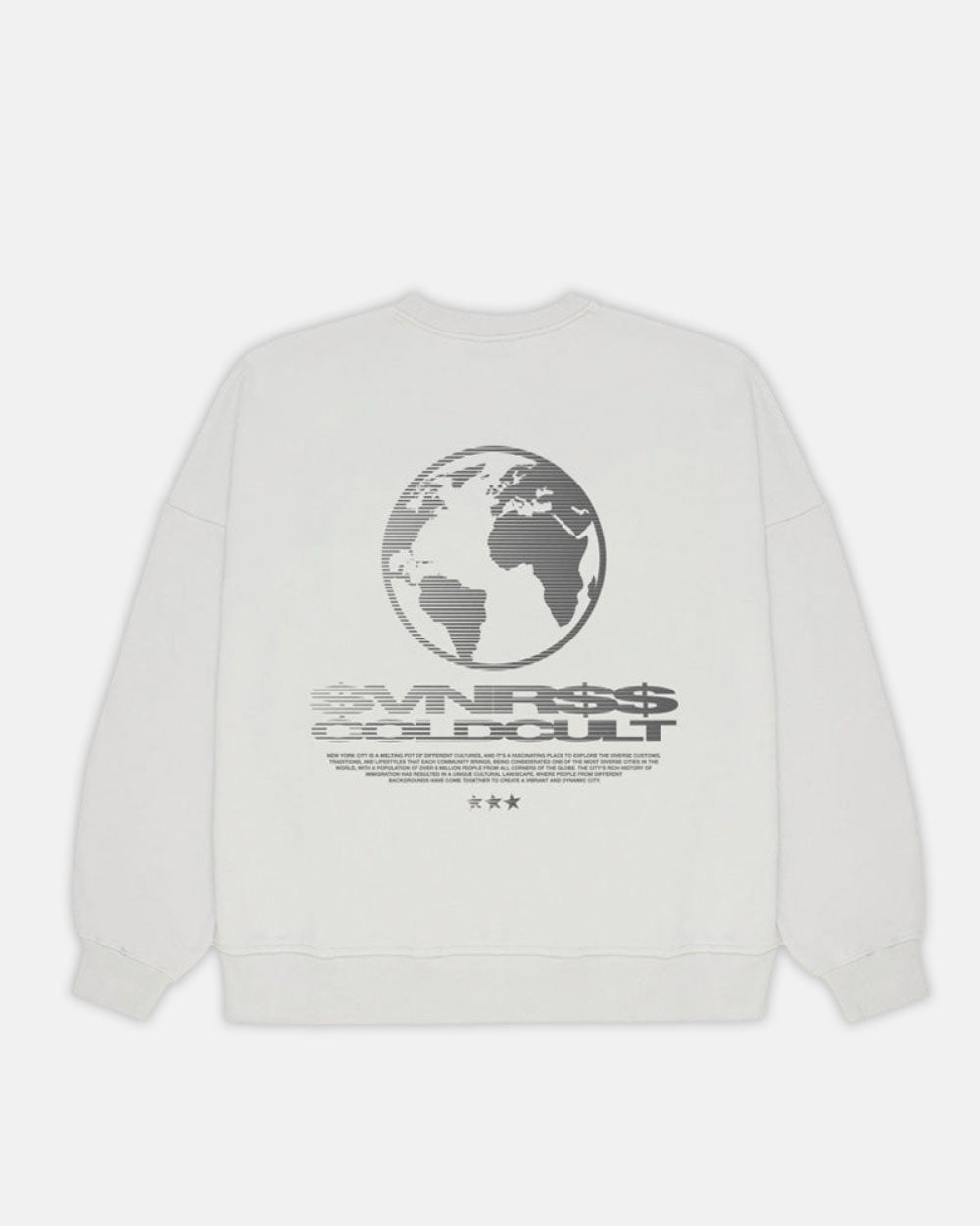 WORLD $VNR$$ CREWNECK LIGHT GREY