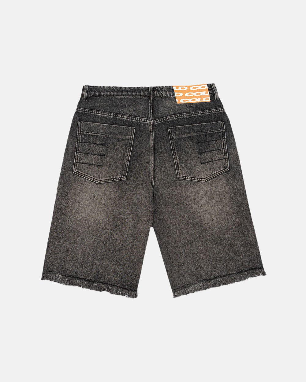 FRAYED V2 SHORTS BLACK STONE DENIM