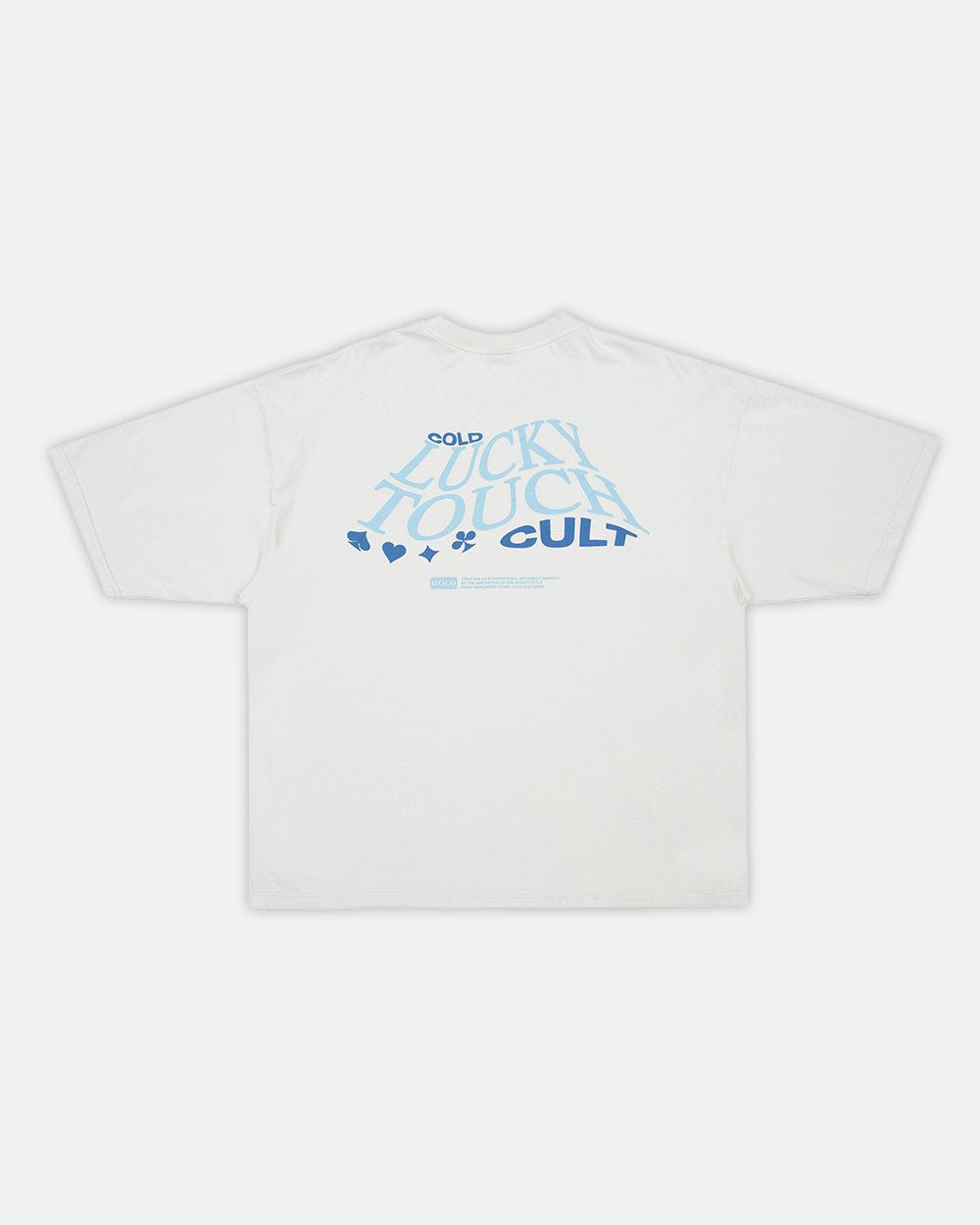 LUCKY TOUCH TEE PALE GREY