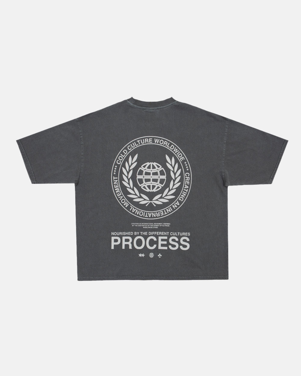 LAUREL WORLD TEE DUST GREY