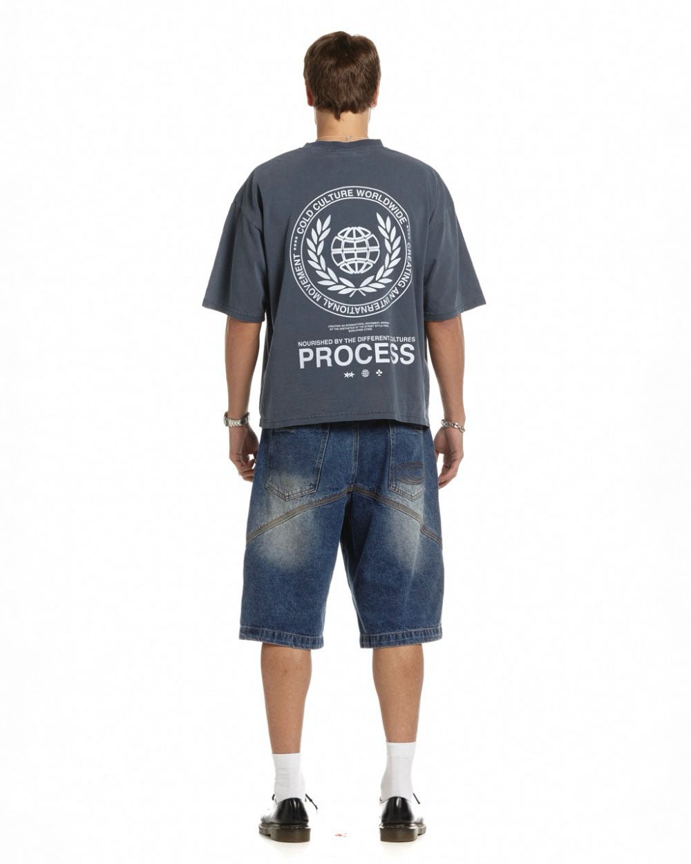 LAUREL WORLD TEE DARK BLUE