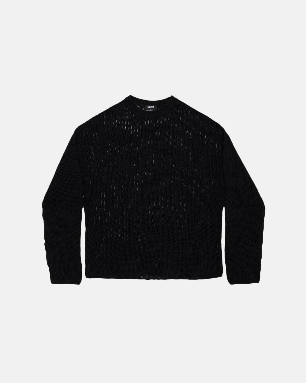 COLD OPEN KNIT BLACK