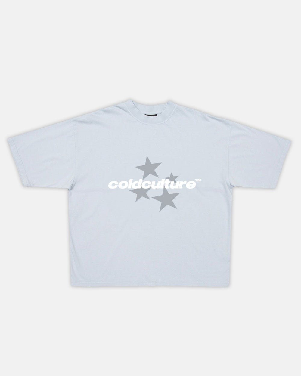 ITALIC STARS TEE PALE BLUE