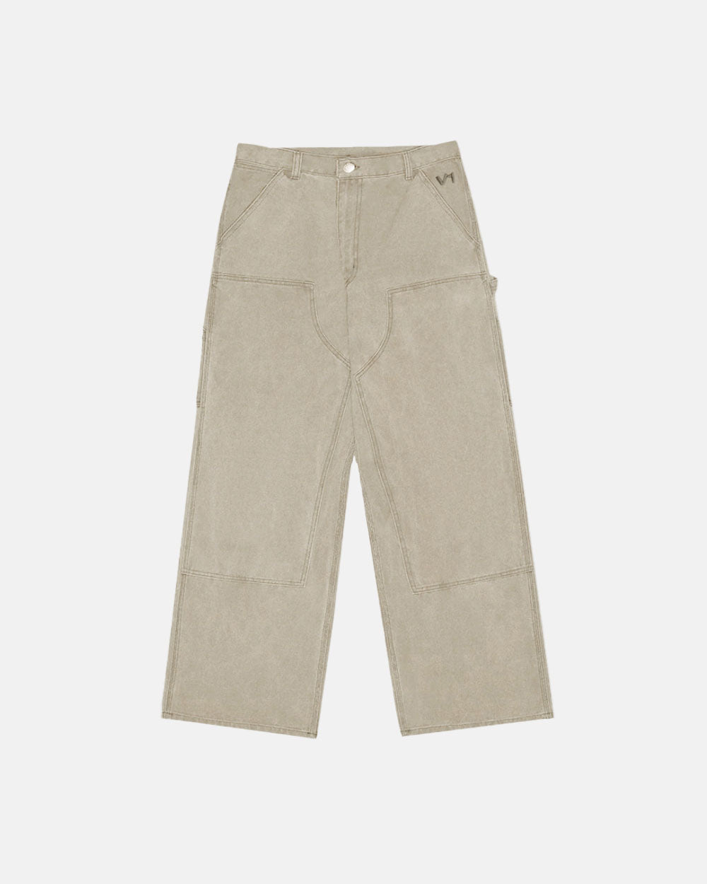 V1 DOUBLE KNEE PANTS STONE-WASHED SAND