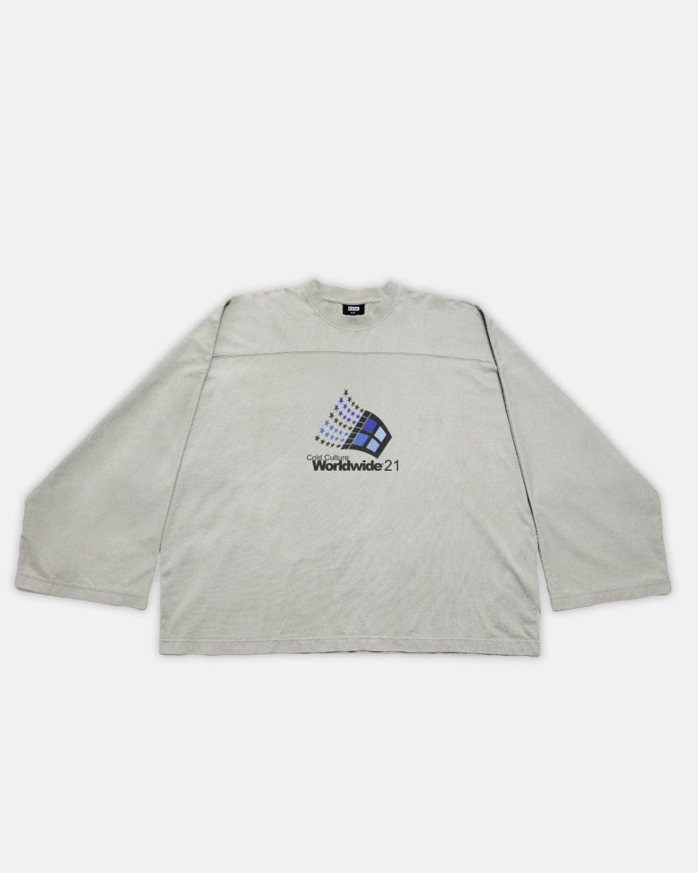WORLDWIDE 21 MONSTER LONGSLEEVE TEE SPACE GREY