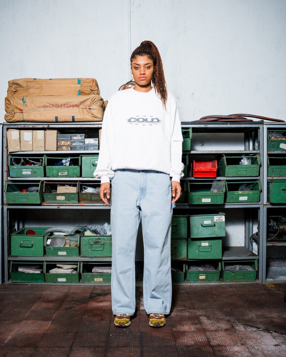 DAILY CARGO CREWNECK WHITE