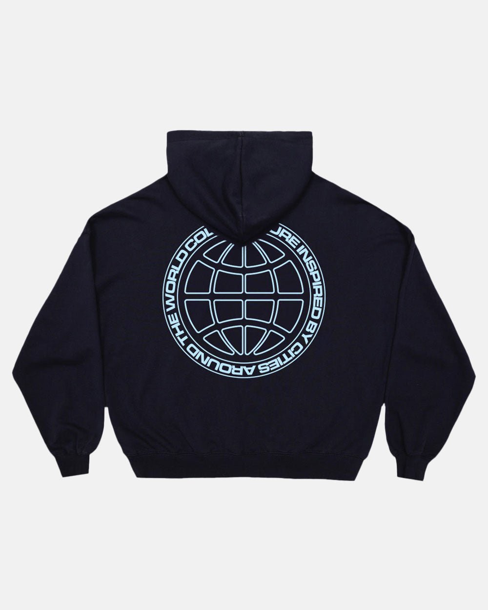 GLOBE HOODIE BLUE OCEAN