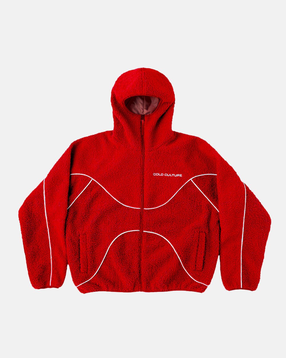 NO RISK FLEECE JACKET VIVID RED