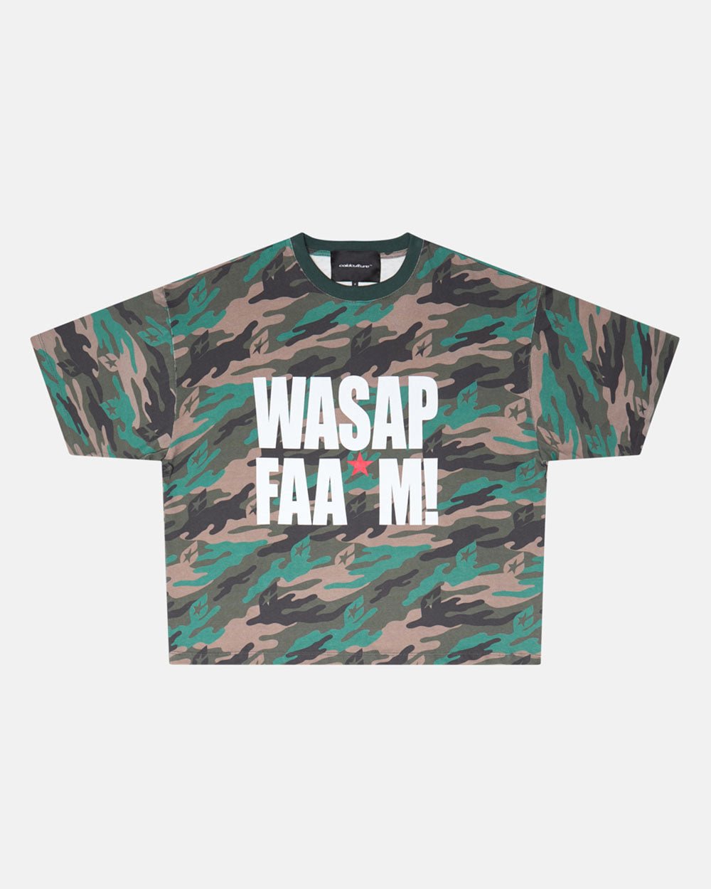 WASSAP FAM TEE CAMO GREEN