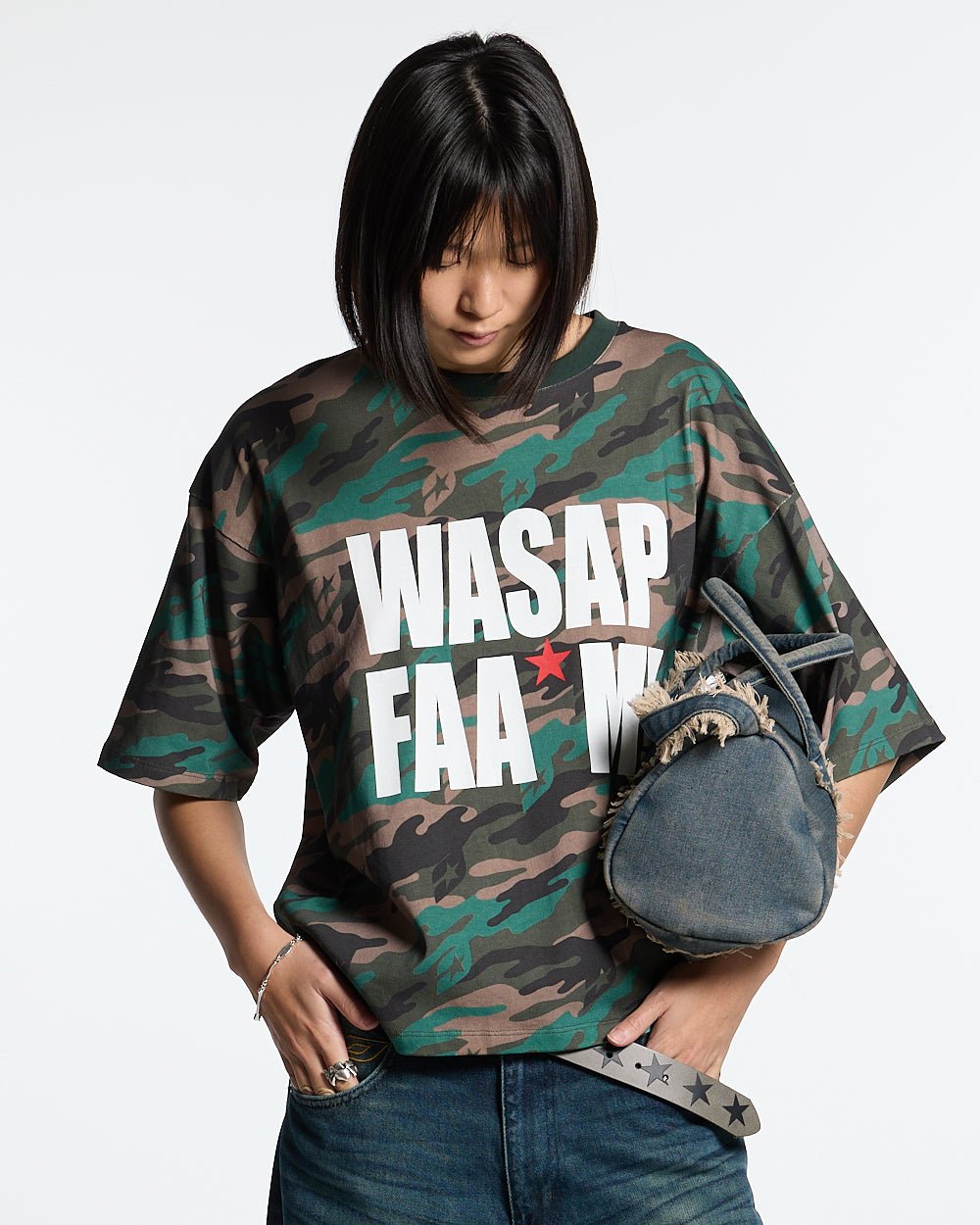 WASSAP FAM TEE CAMO GREEN
