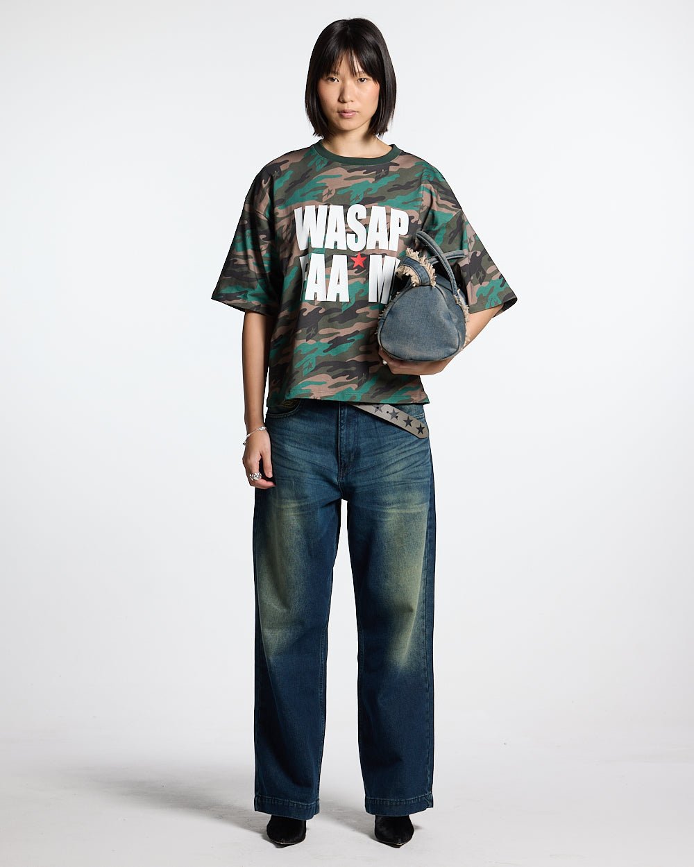 WASSAP FAM TEE CAMO GREEN