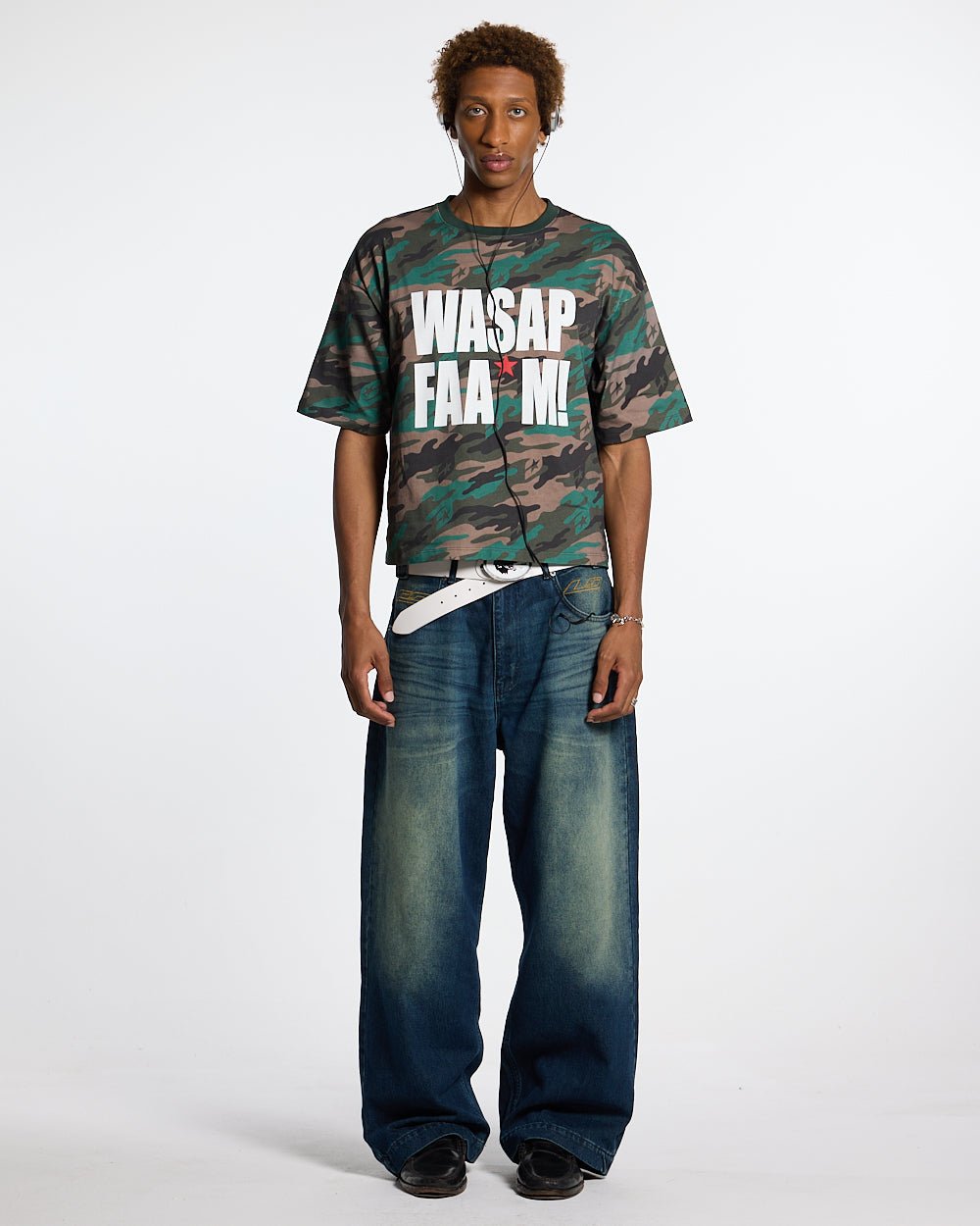 WASSAP FAM TEE CAMO GREEN