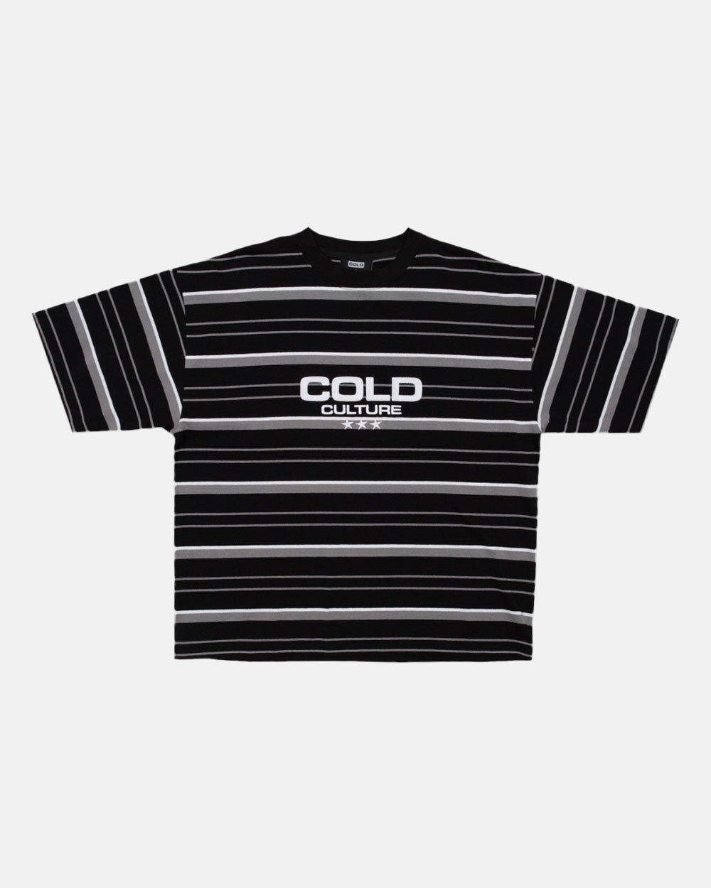 INTERNATIONAL STARS TEE GREY STRIPED