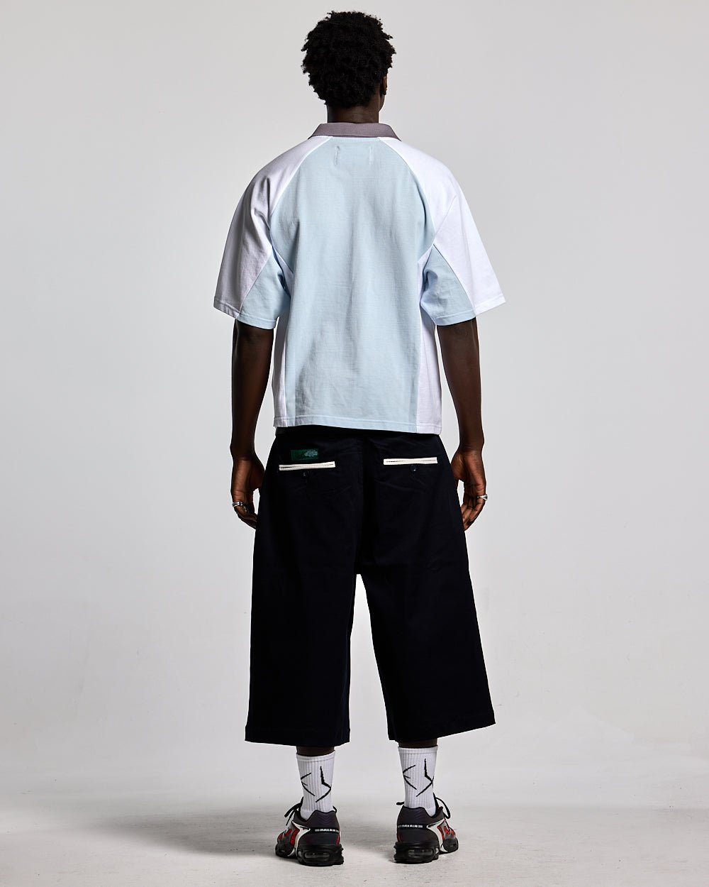 EXTREME POLO IRON LIGHT BLUE AND GREY