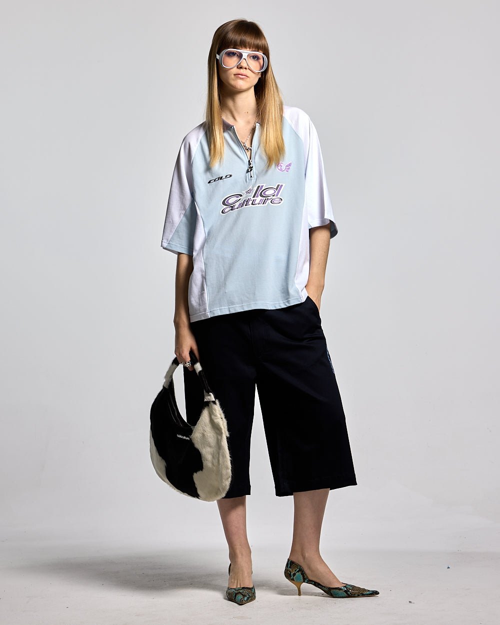 EXTREME POLO IRON LIGHT BLUE AND GREY