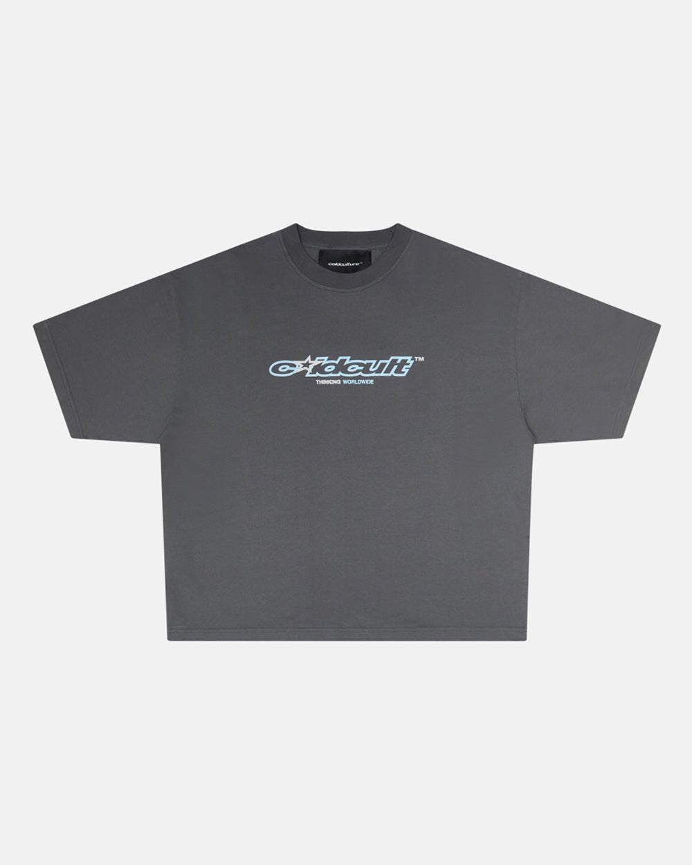 CULT STAR TEE HEAVY GREY
