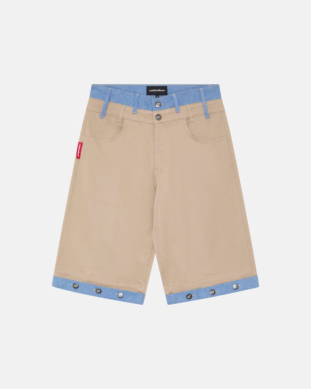 DOUBLE WAIST SUIT JORTS BEIGE