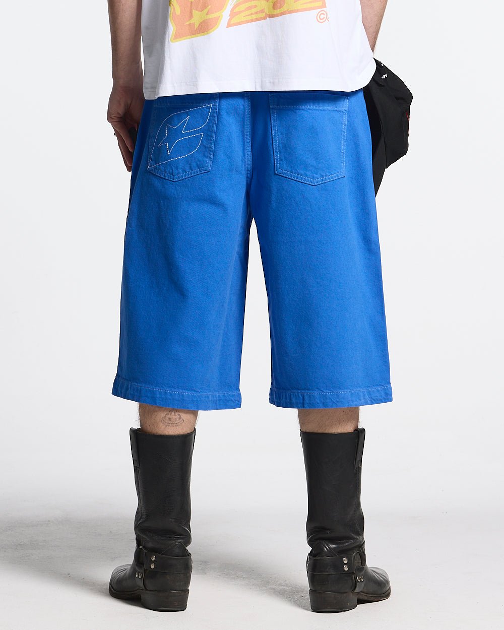 STITCHING JORTS TRUE BLUE
