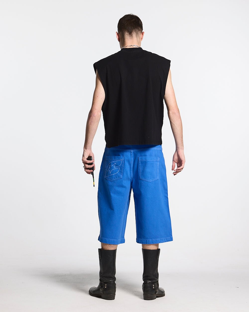 STITCHING JORTS TRUE BLUE