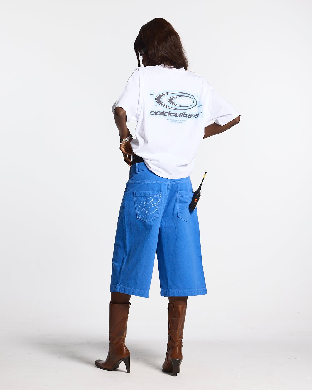 SHIMMER TEE WHITE