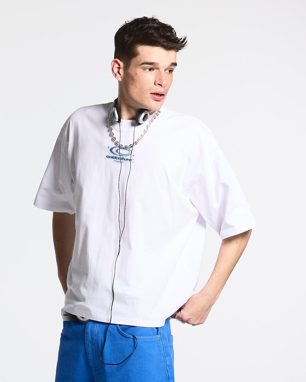 SHIMMER TEE WHITE