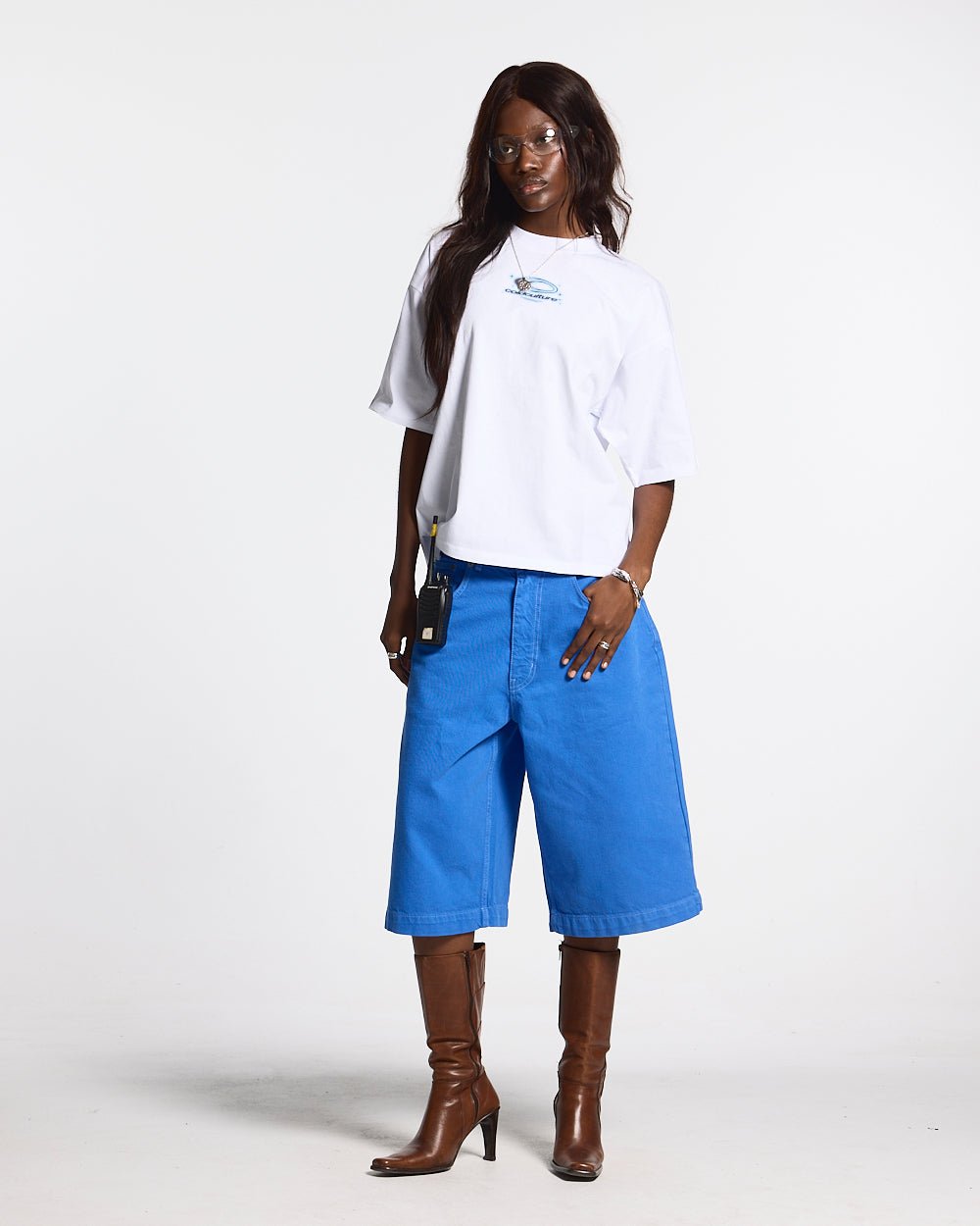 SHIMMER TEE WHITE
