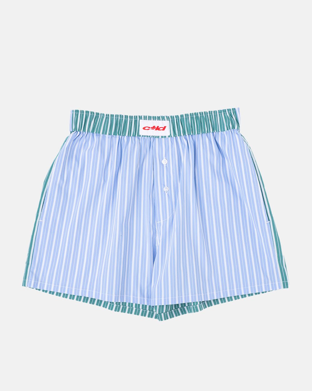POKER UNDERPANTS BLUE/GREEN STRIPED